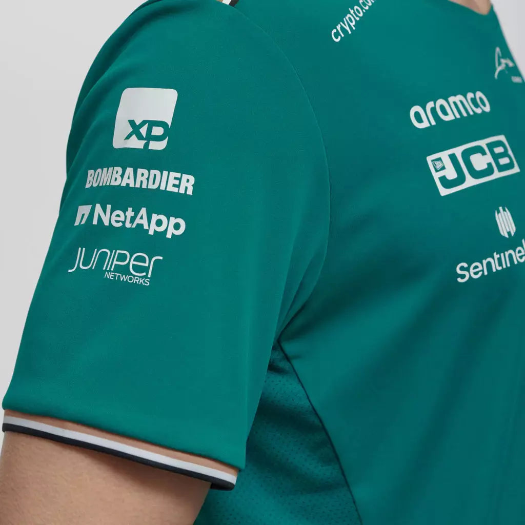 Aston Martin Cognizant F1 2023 Men's Fernando Alonso Team T-Shirt- Green T-shirts Aston Martin F1 