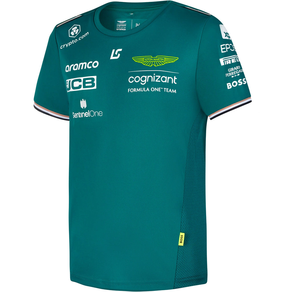 Aston Martin Cognizant F1 2023 Kids Lance Stroll Team T-Shirt- Youth Green T-shirts Aston Martin Racing 