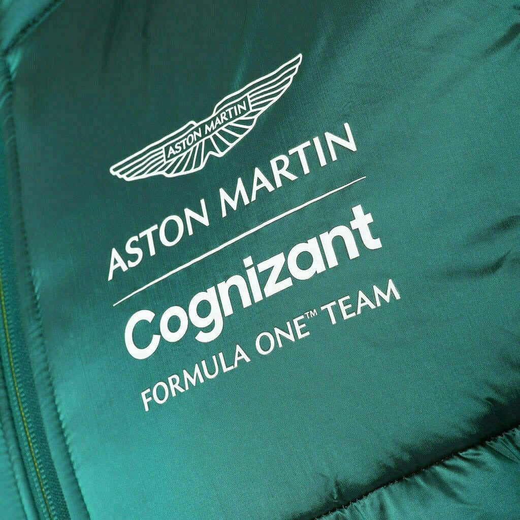 Aston Martin Cognizant F1 2022 Men's Team Hybrid Jacket- Green Jackets Sea Green