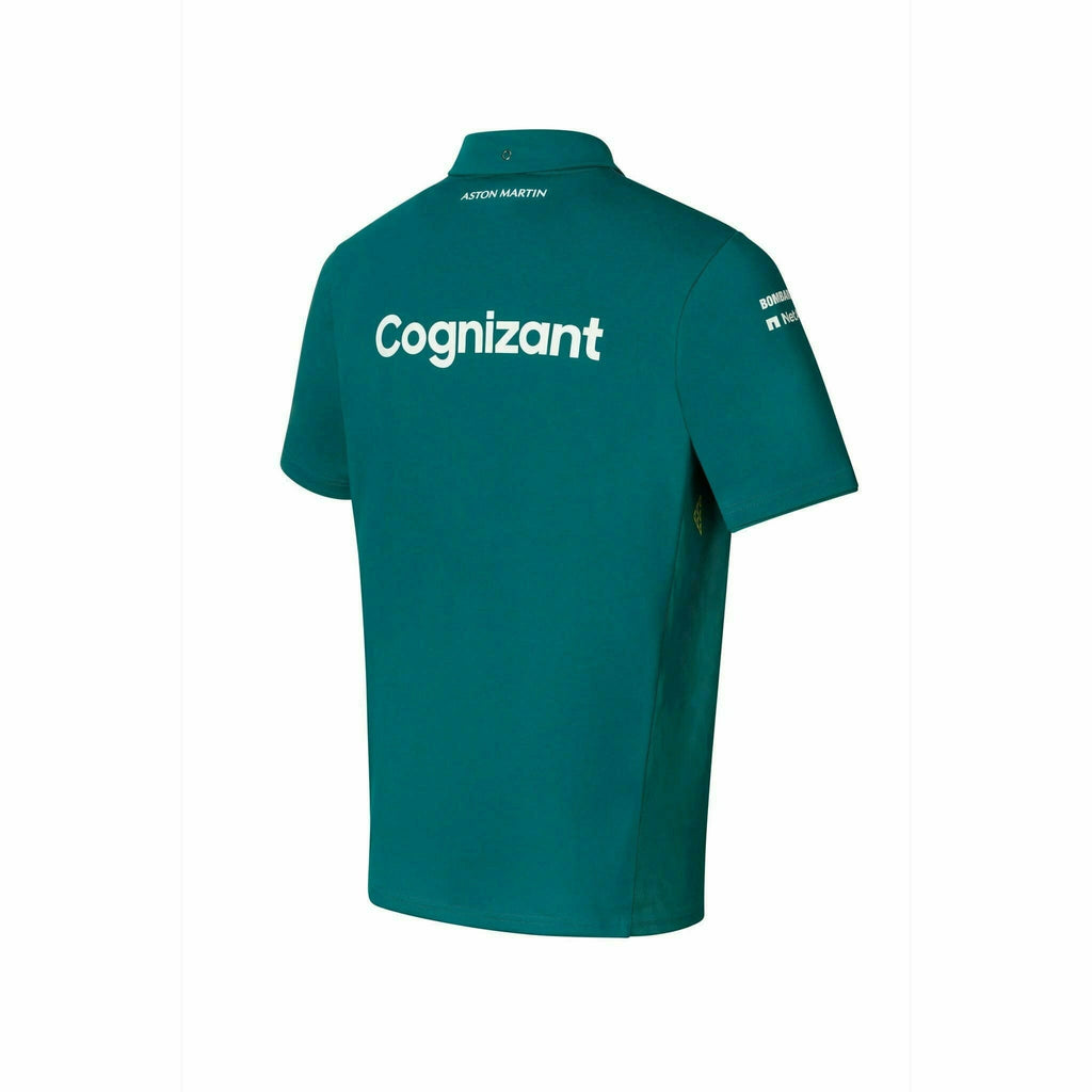 Aston Martin Cognizant F1 2022 Men's Team Polo Shirt- Green Polos Dark Slate Gray