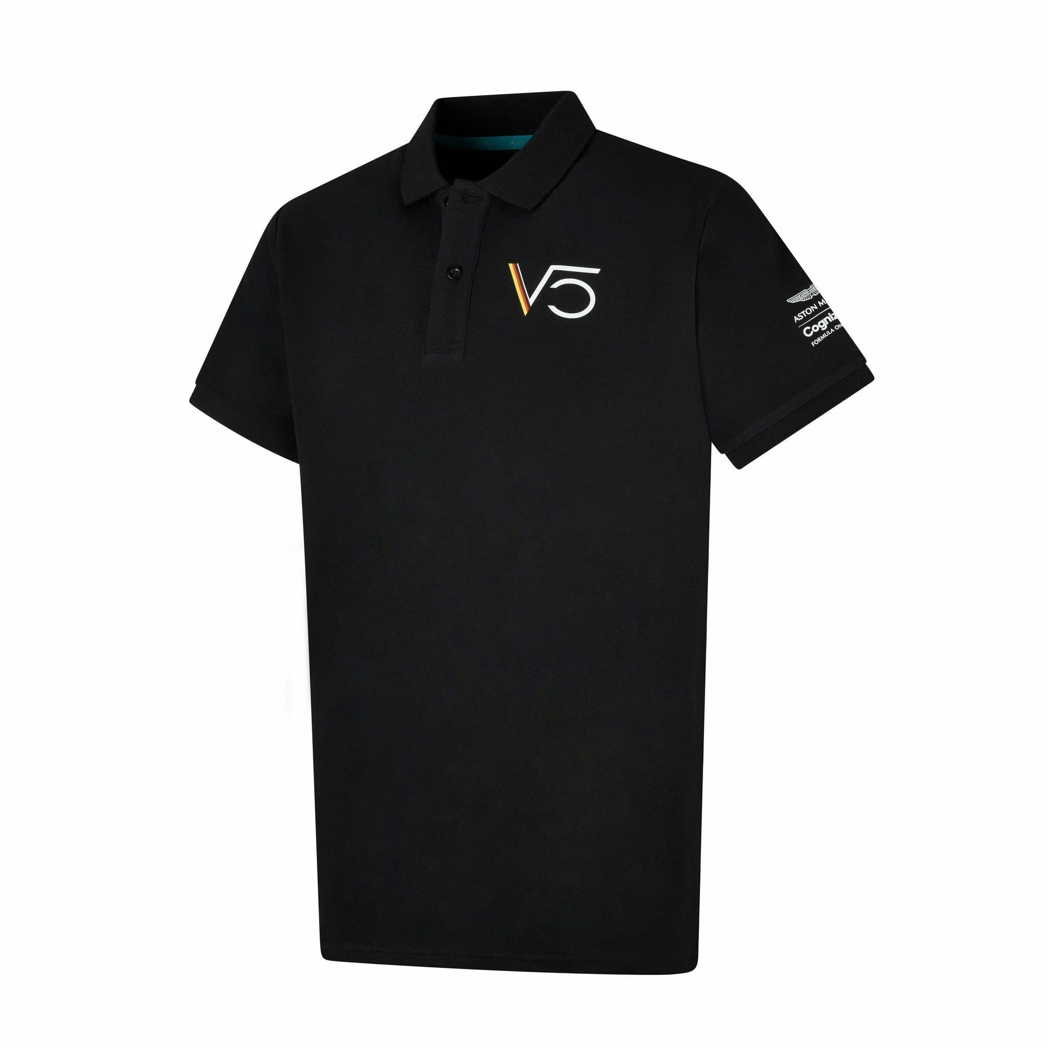 Aston Martin F1 Sebastian Vettel Polo Shirt Polos Black