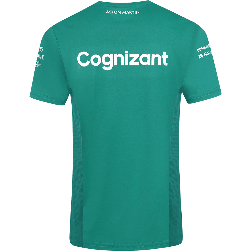 Aston Martin Cognizant F1 2022 Men's Team T-Shirt- Green T-shirts Dark Cyan