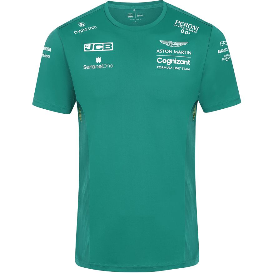 Aston Martin Cognizant F1 2022 Men's Team T-Shirt- Green T-shirts Dark Cyan