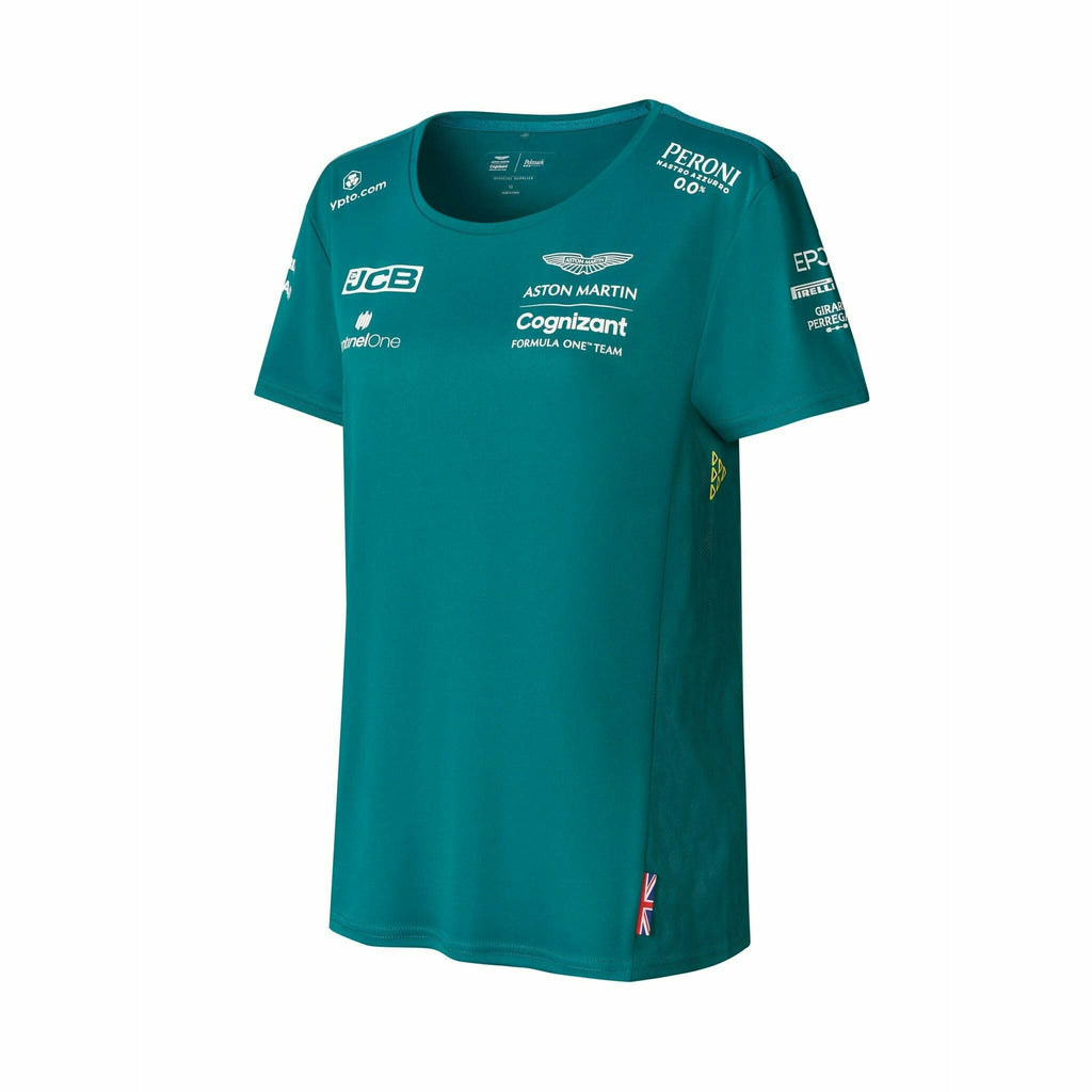 Aston Martin Cognizant F1 2022 Women's Team T-Shirt- Green T-shirts Dark Cyan