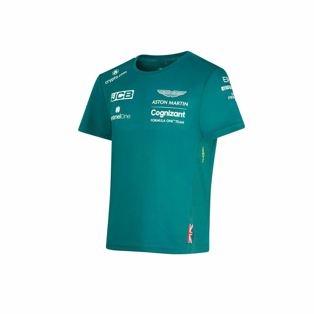 Aston Martin Cognizant F1 2022 Kids Team T-Shirt- Youth Green T-shirts Dark Cyan