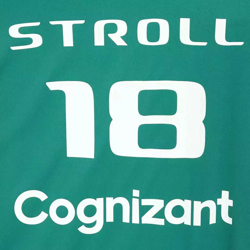 Aston Martin Cognizant F1 2022 Men's Lance Stroll Driver T-Shirt- Green T-shirts Dark Cyan