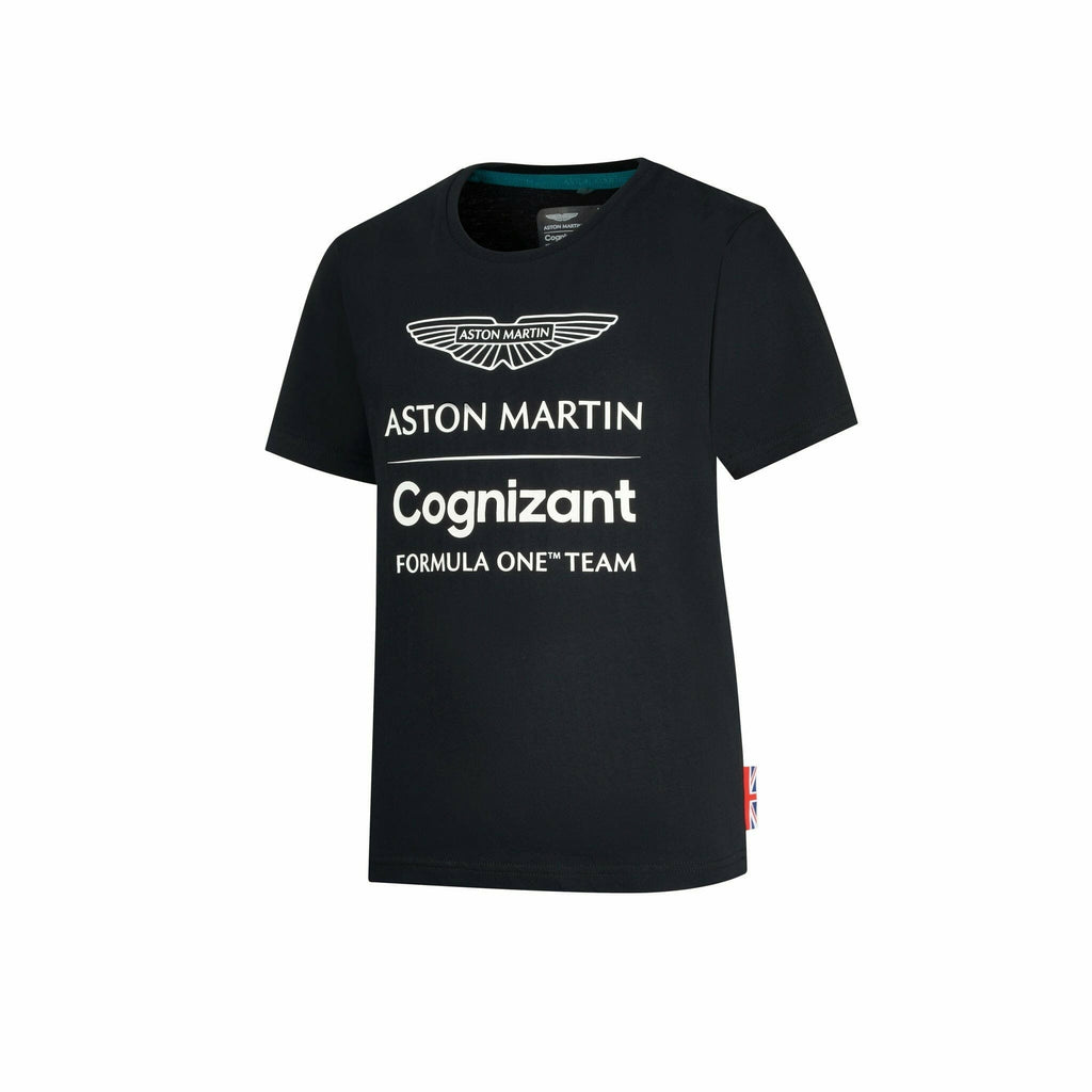Aston Martin Cognizant F1 Kids Lifestyle T-Shirt T-shirts Black