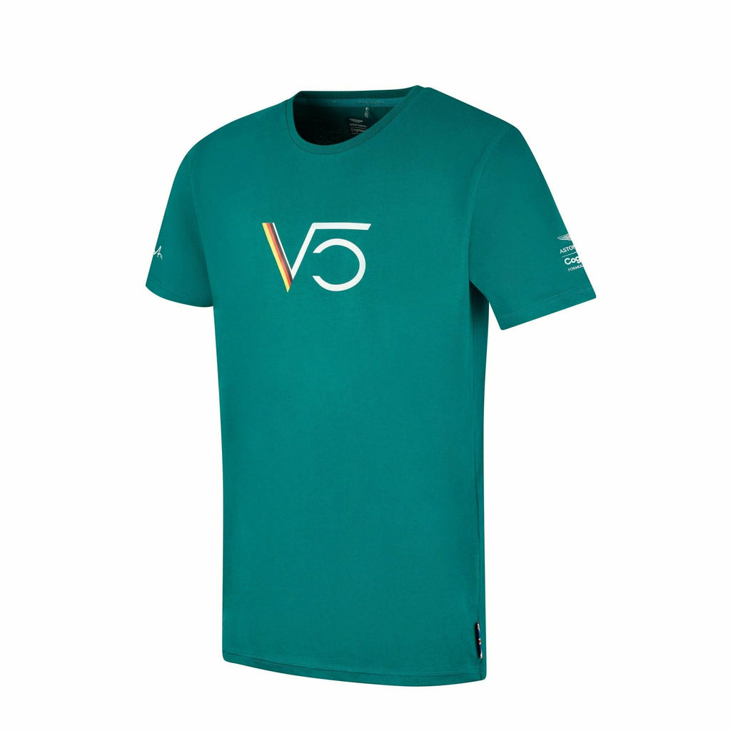 Aston Martin F1 Sebastian Vettel Men's T-Shirt T-shirts Dark Cyan