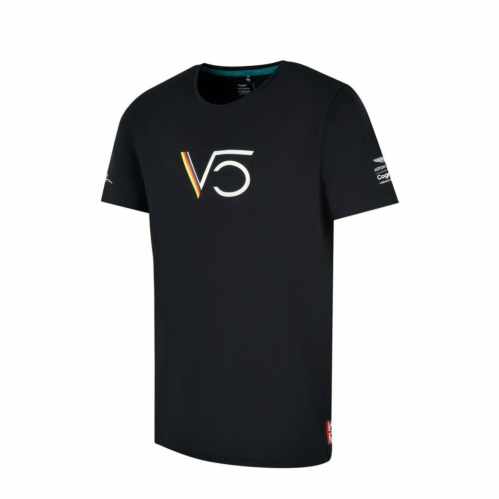 Aston Martin F1 Sebastian Vettel Men's T-Shirt T-shirts Black