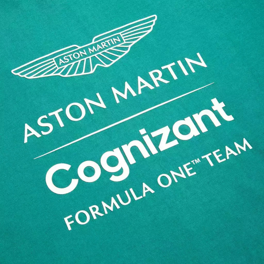 Aston Martin Cognizant F1 Men's Lifestyle T-Shirt T-shirts Dark Cyan