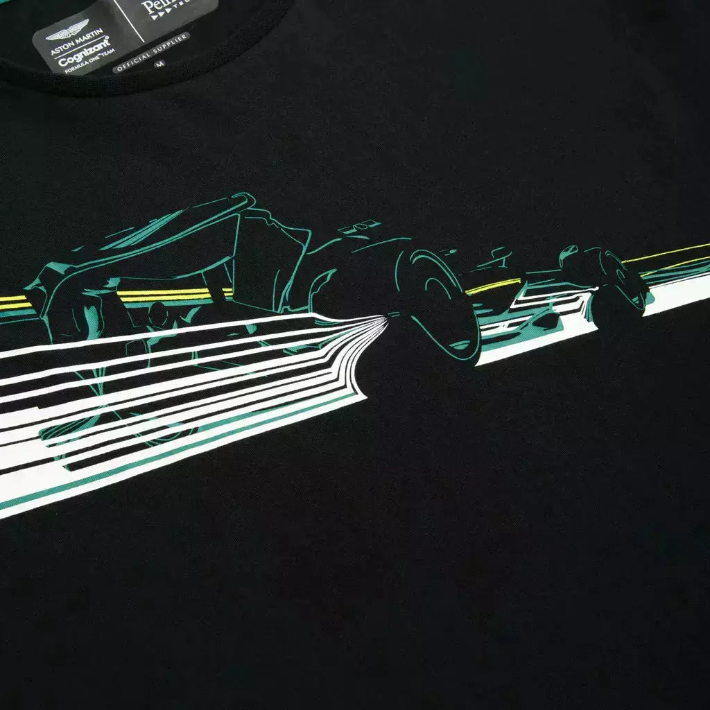 Aston Martin Cognizant F1 Lifestyle Graphic T-Shirt T-shirts Black