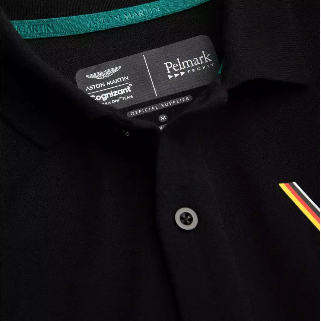 Aston Martin F1 Sebastian Vettel Polo Shirt Polos Black