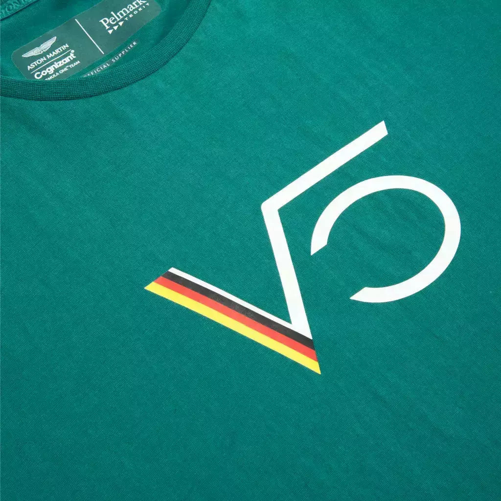 Aston Martin F1 Sebastian Vettel Men's T-Shirt T-shirts Dark Cyan