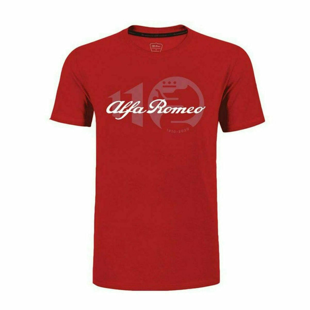 Alfa Romeo Racing F1 Men's 110th Anniversary T-Shirt - Red/Black T-shirts Brown
