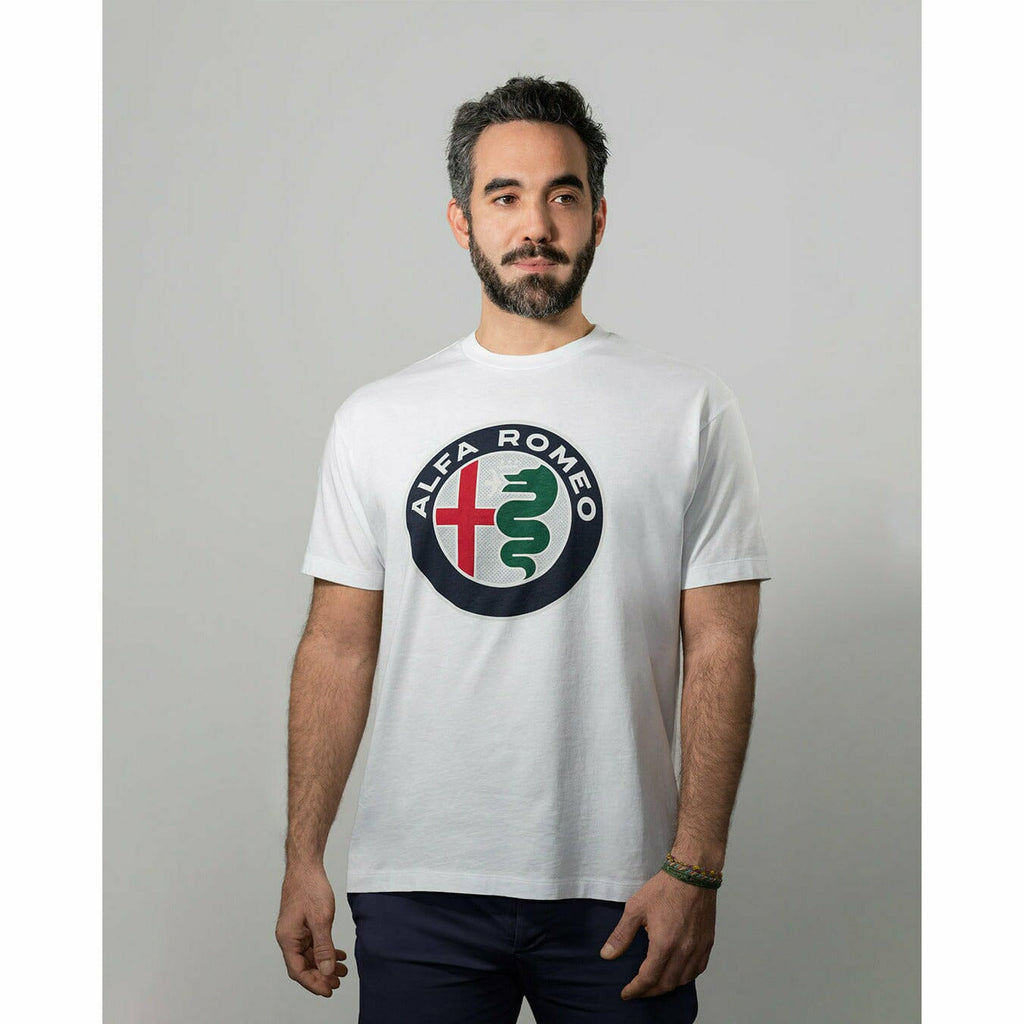 Alfa Romeo Racing Men's Classic Large Logo T-Shirt T-shirts Gray