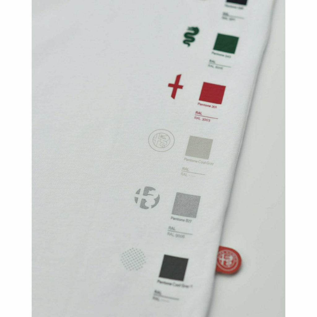 Alfa Romeo Racing Men's Classic Large Logo T-Shirt T-shirts Light Gray