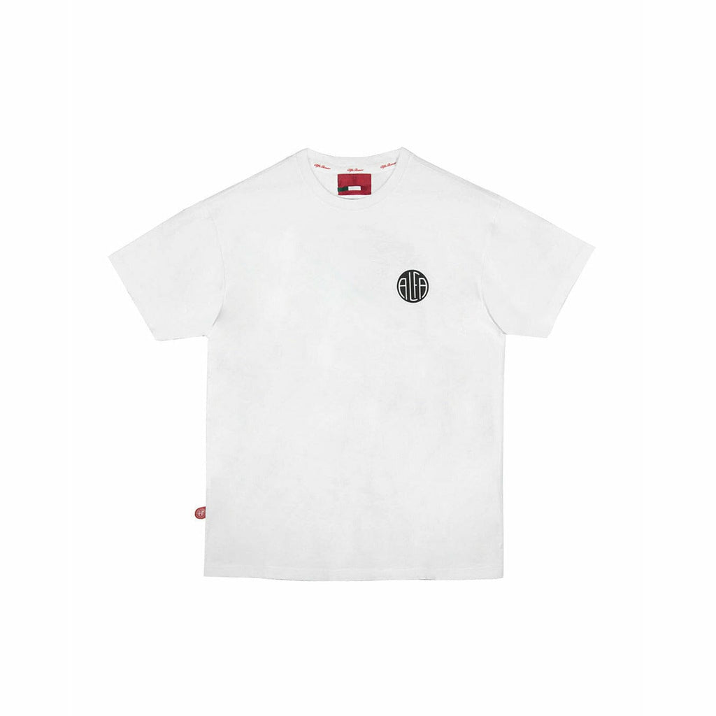 Alfa Romeo Racing Men's Retro Logo T-Shirt T-shirts White Smoke
