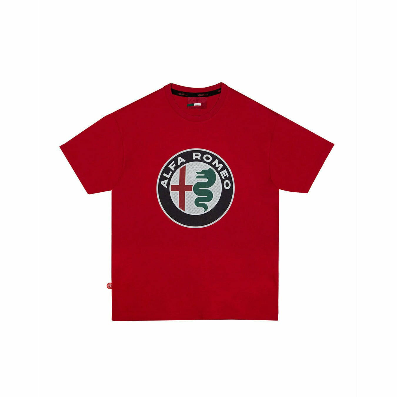 Alfa Romeo Racing Men's Classic Large Logo T-Shirt T-shirts Dark Red
