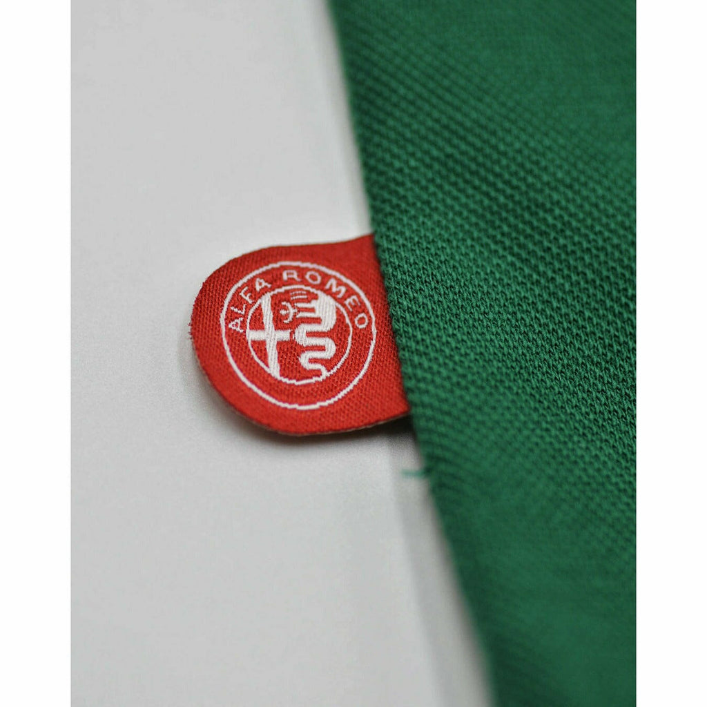 Alfa Romeo Racing Men's Small Serpent Logo Polo Shirt Polos Gray