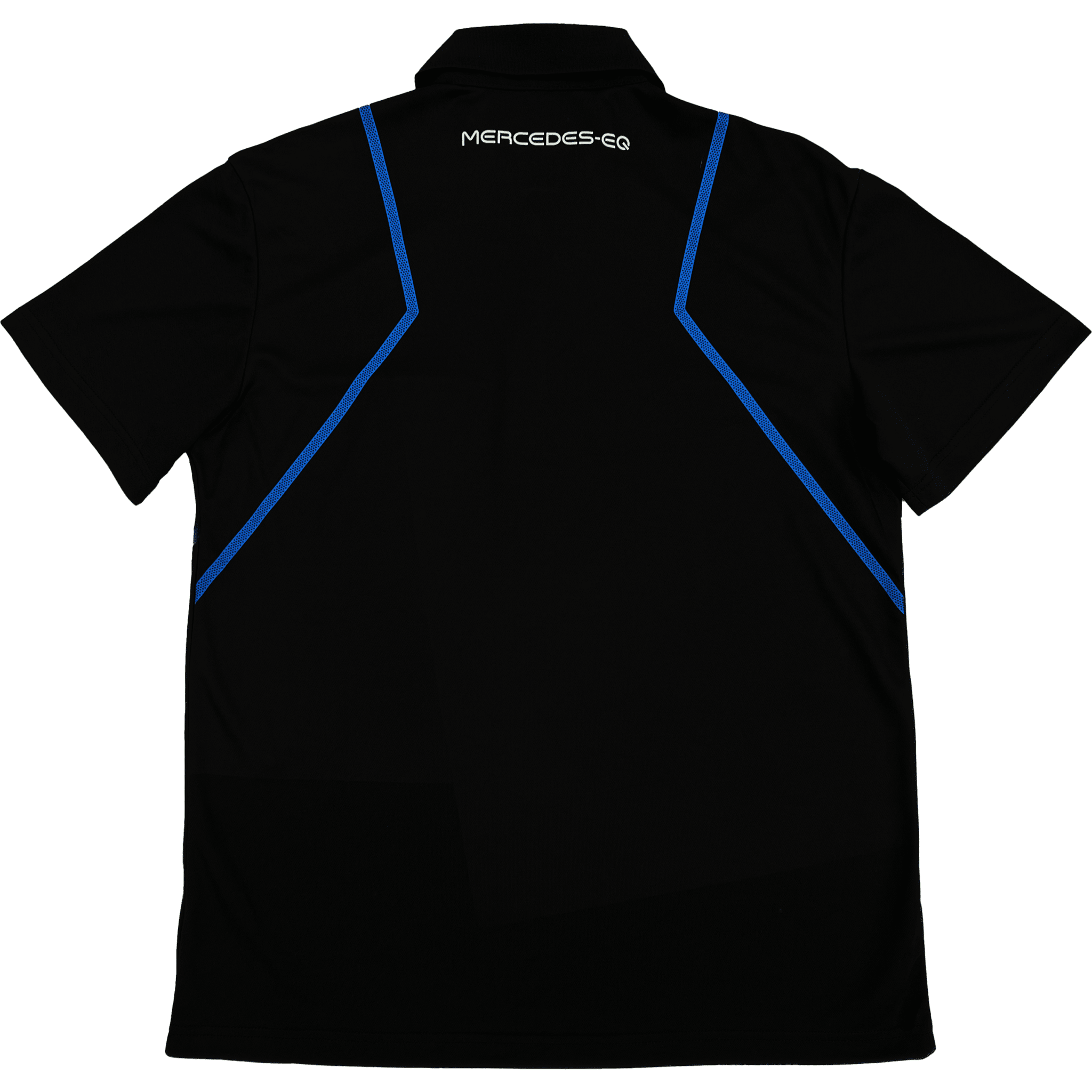 Mercedes Benz EQ Formula E S8 Women's Covered Button Polo Shirt - Black Polos Black