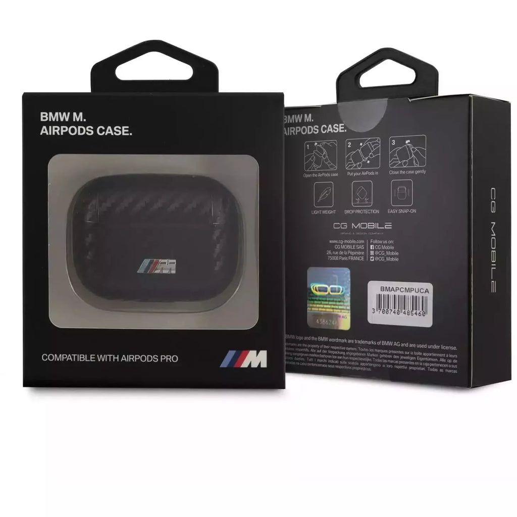 BMW Motorsports AirPods 3 M Power Carbon Fiber w/Metal Logo Phone Cases Dark Slate Gray