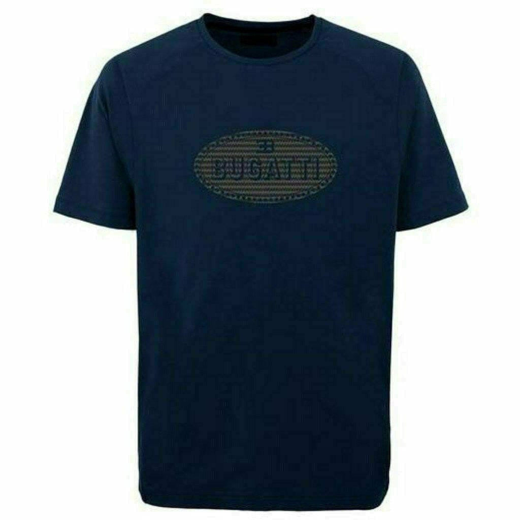 Bugatti Men's Macaron T-Shirt Blue/Gray T-shirts Black