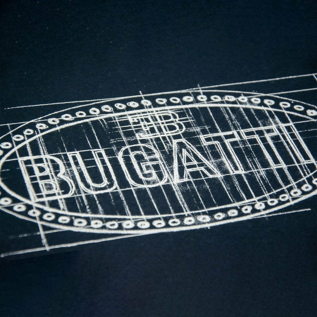 Bugatti Heritage Macaron Sketch T-Shirt T-shirts Dark Slate Gray
