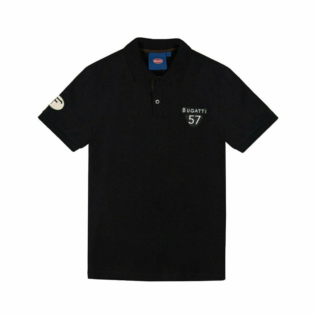 Bugatti Men's Heritage Polo Shirt Polos Black