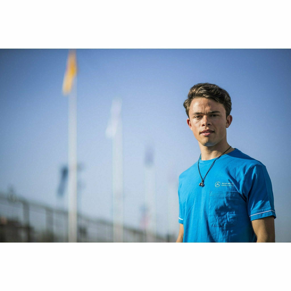 Mercedes-EQ Formula E Men's Pocket T-Shirt - Blue/Black T-shirts Dark Gray