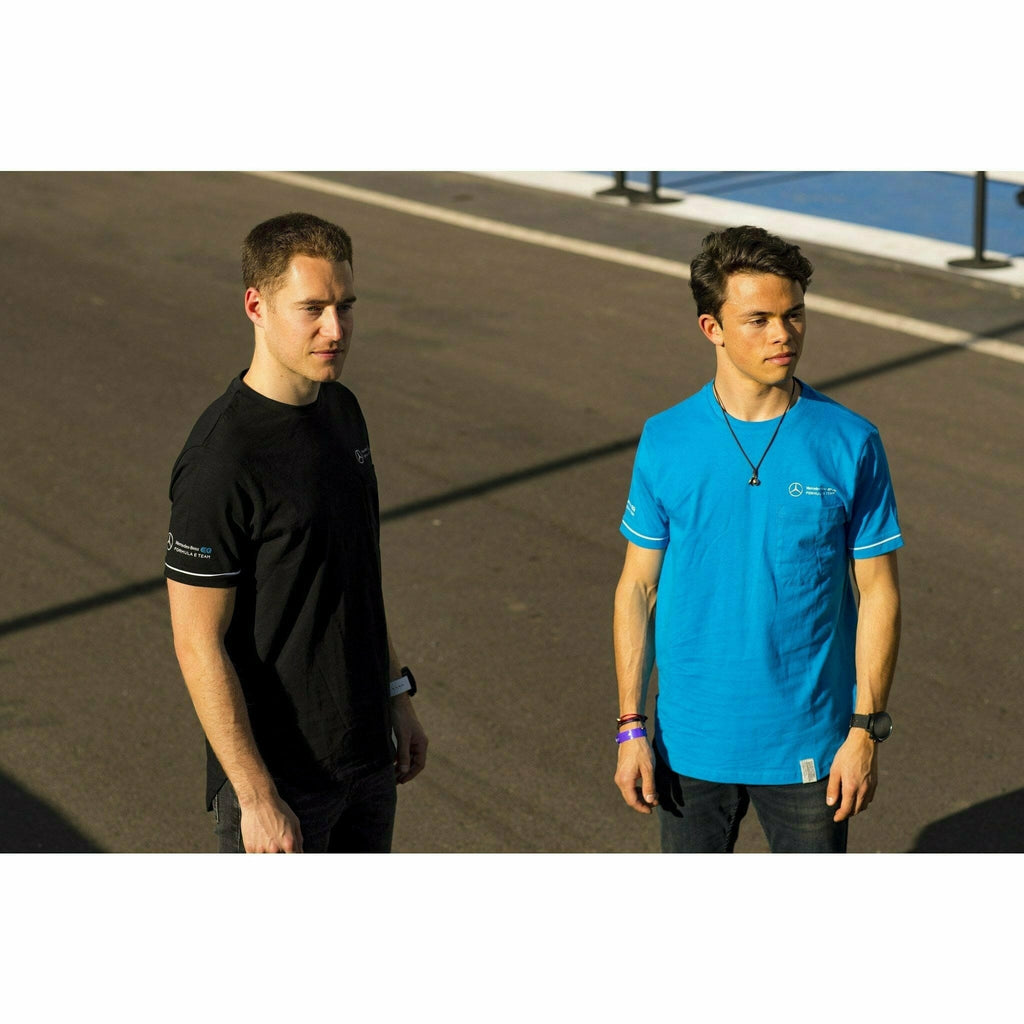 Mercedes-EQ Formula E Men's Pocket T-Shirt - Blue/Black T-shirts Dark Olive Green