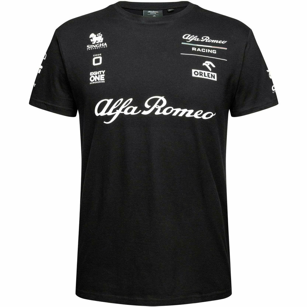 Alfa Romeo Racing F1 Men's Essential T-Shirt- Black T-shirts Black