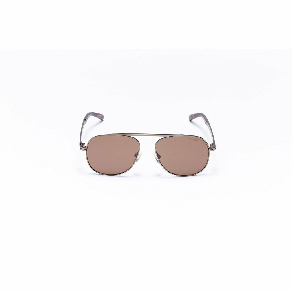 Formula 1 Eyewear Red Collection Blind Curve Satin Light Gold Unisex Sunglasses-F1S1004 Sunglasses Snow
