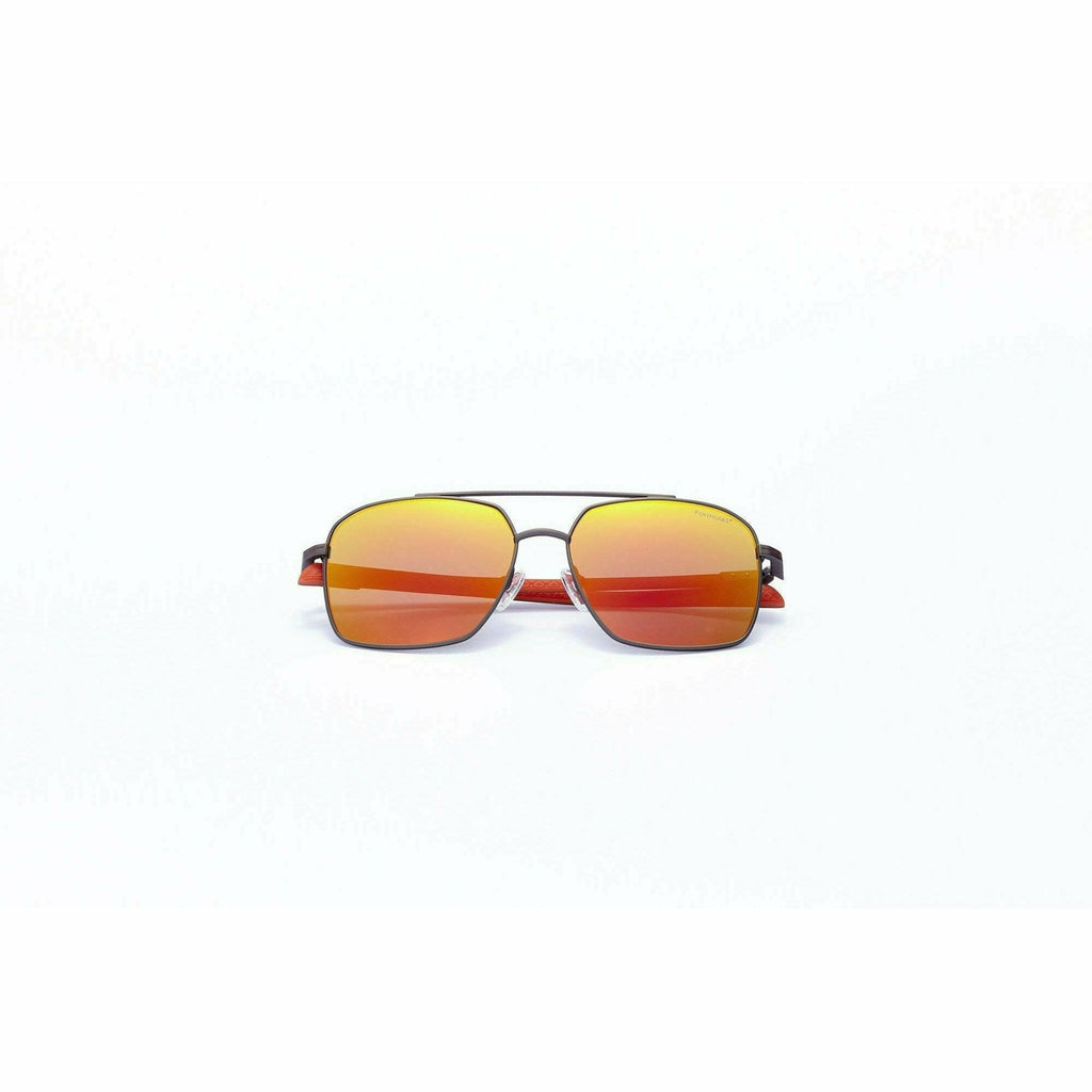 Formula 1 Eyewear Gold Collection Team Boss Matte Dark Gun Unisex Sunglasses-F1S1009 Sunglasses White Smoke