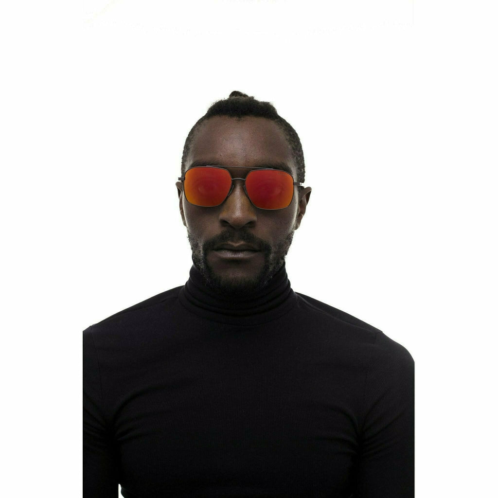 Formula 1 Eyewear Gold Collection Team Boss Matte Dark Gun Unisex Sunglasses-F1S1009 Sunglasses Black