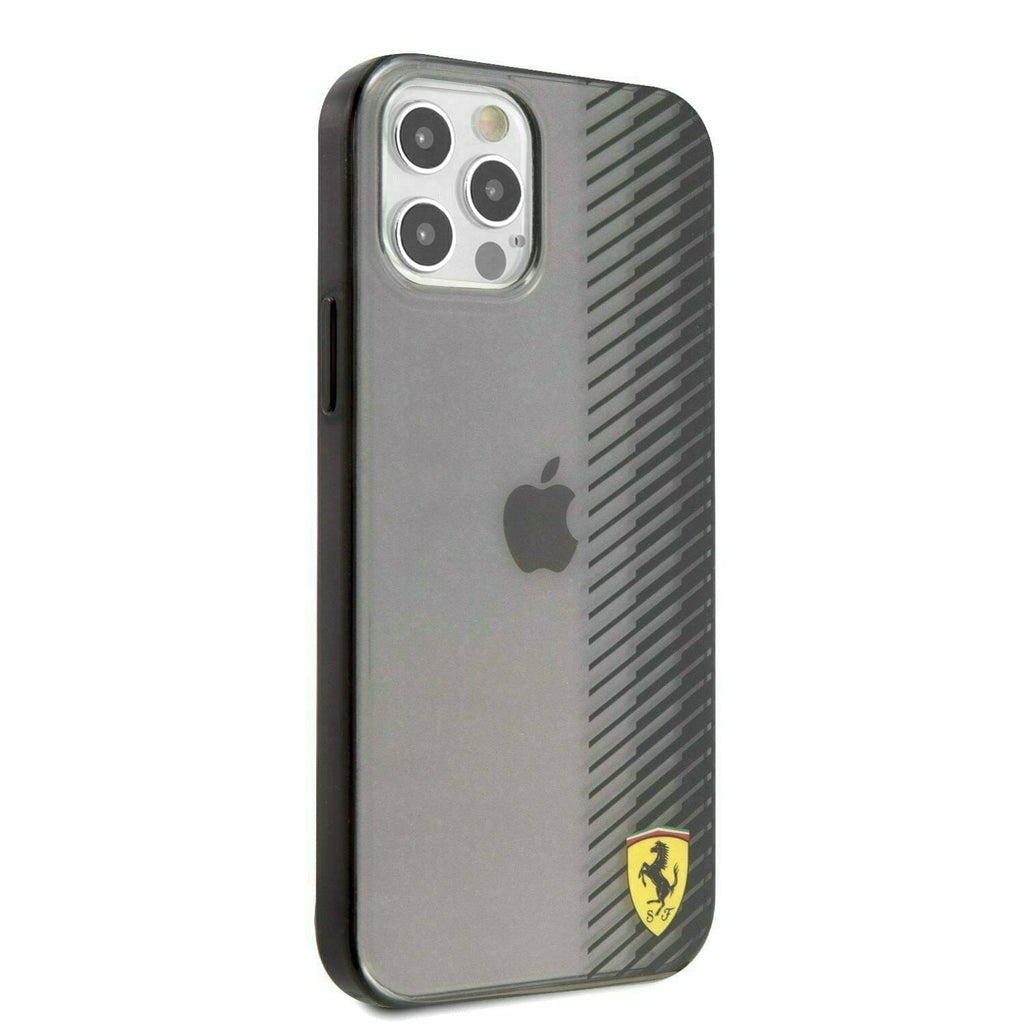Scuderia Ferrari Hard Case Italia Black Transparent Gradient Print - iPhone 13 Phone Cases Slate Gray