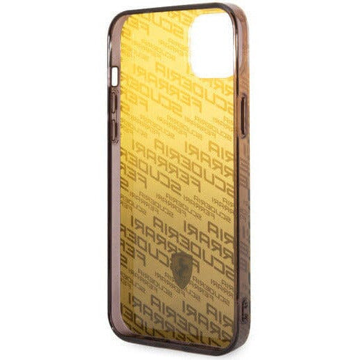 Scuderia Ferrari PC/TPU BLACK GRADIENT CASE ALLOVER SCUDERIA AND DYED BUMPER - iPhone 14 Phone Cases Dark Khaki