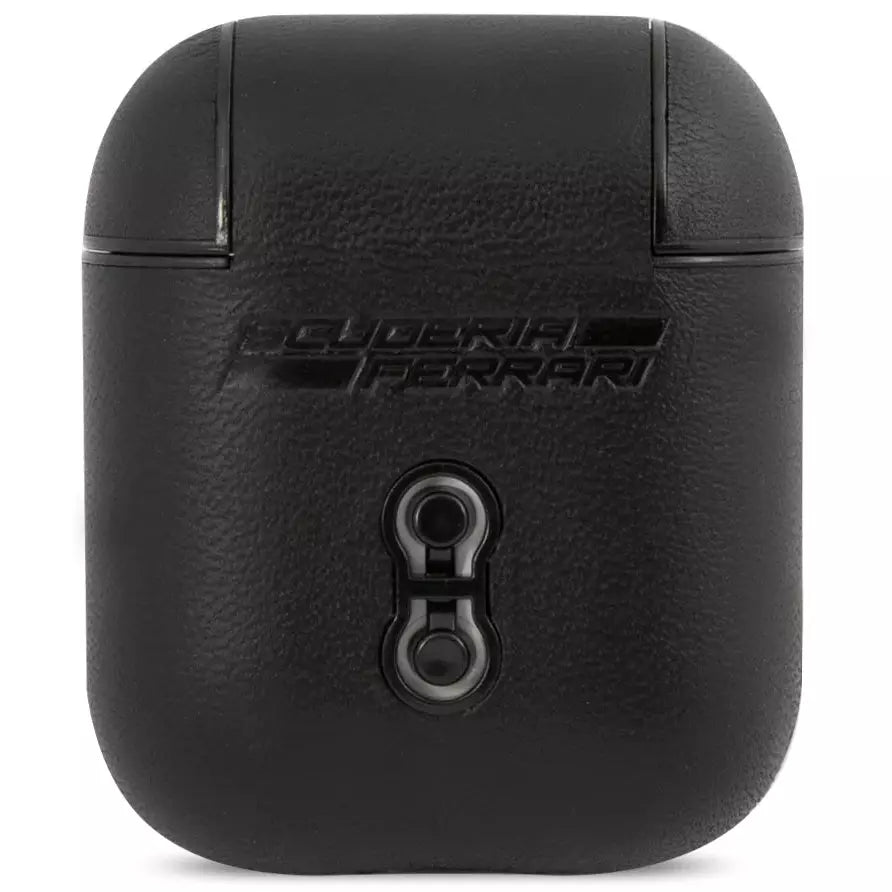 Scuderia Ferrari Airpods Real Leather Case Cover with Logo Phone Cases Dark Slate Gray