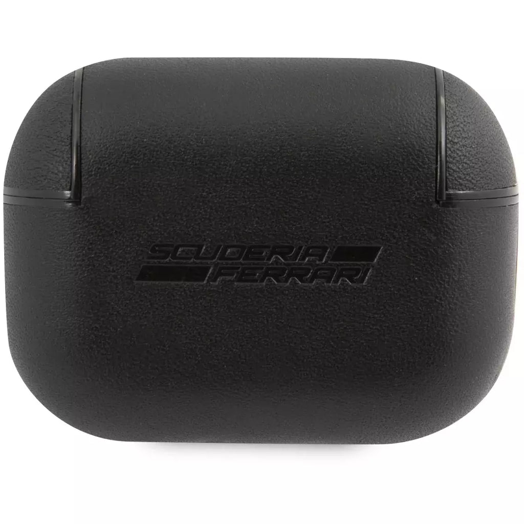 Scuderia Ferrari Airpods Real Leather Case Cover with Logo Phone Cases Dark Slate Gray