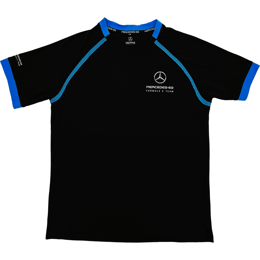 Mercedes Benz EQ Formula E S8 Men's Technical T-Shirt - Black/White T-shirts Black