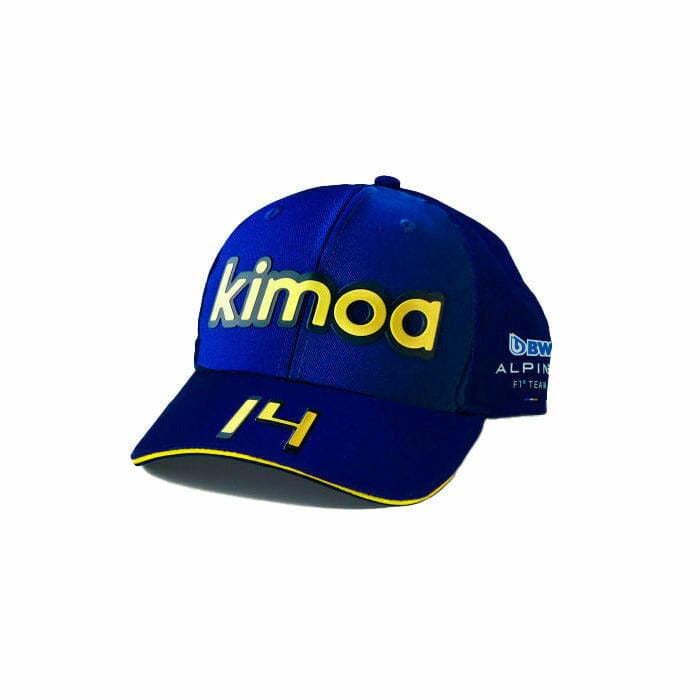 Alpine Racing F1 2022 Kimoa Team Fernando Alonso Spain GP Hat - Blue Hats Midnight Blue