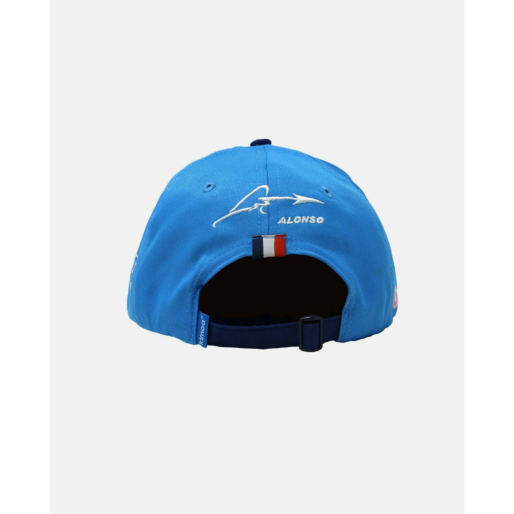 Alpine Racing F1 2022 Kimoa Team Fernando Alonso French GP Hat Flatbrim Hats Dark Slate Blue