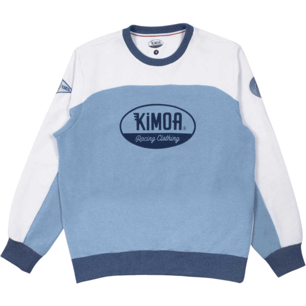Kimoa Racing Club Men's Sweatshirt -Light Blue Sweatshirt Dark Gray