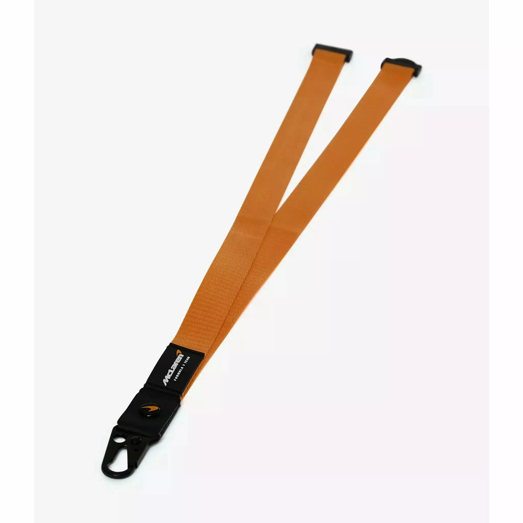 McLaren F1 Embossed Nylon Webbing Lanyard Lanyard White Smoke