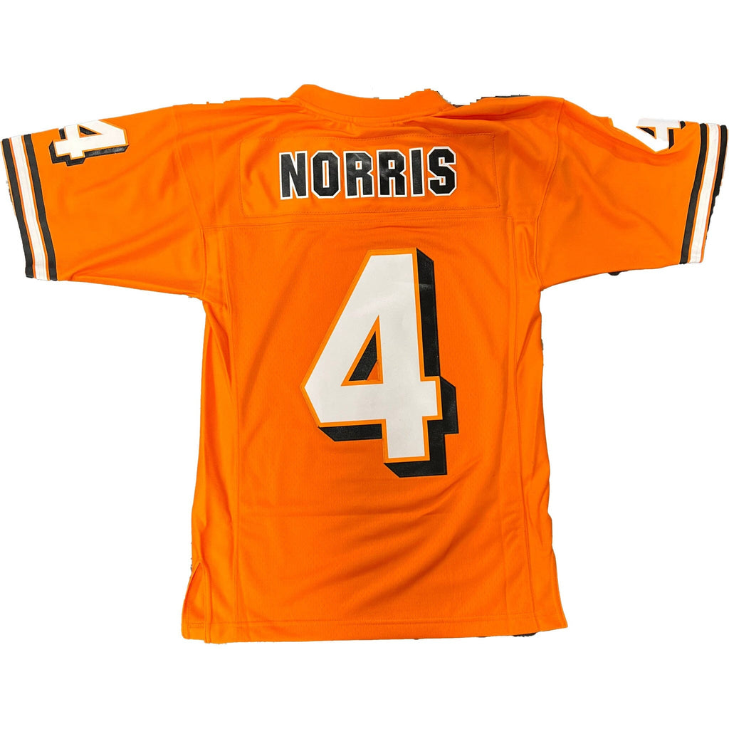 McLaren x Mitchell and Ness F1 USA Austin GP Lando Norris Football Jersey Jersey Orange Red