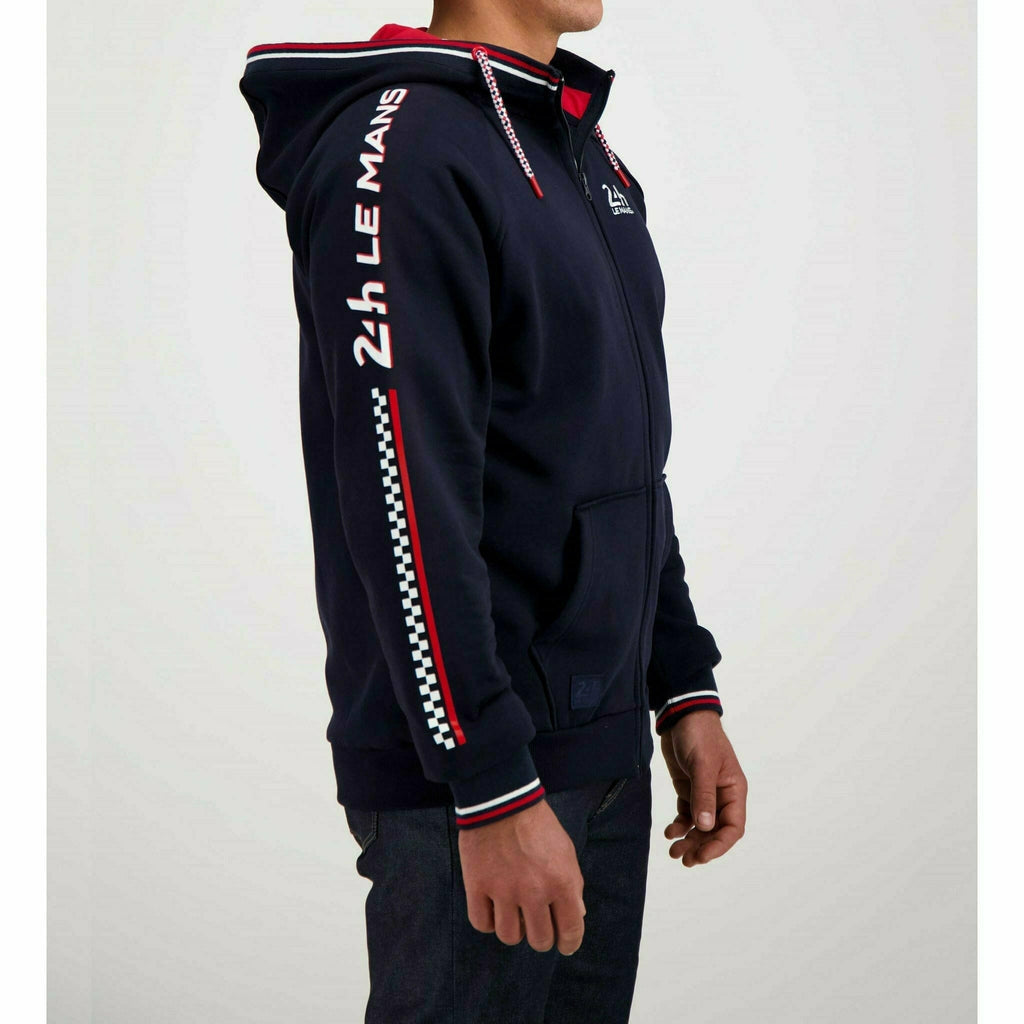 Le Mans 24 Hours Men's Classic 66 Hooded Sweatshirt - Navy Hoodies Light Gray