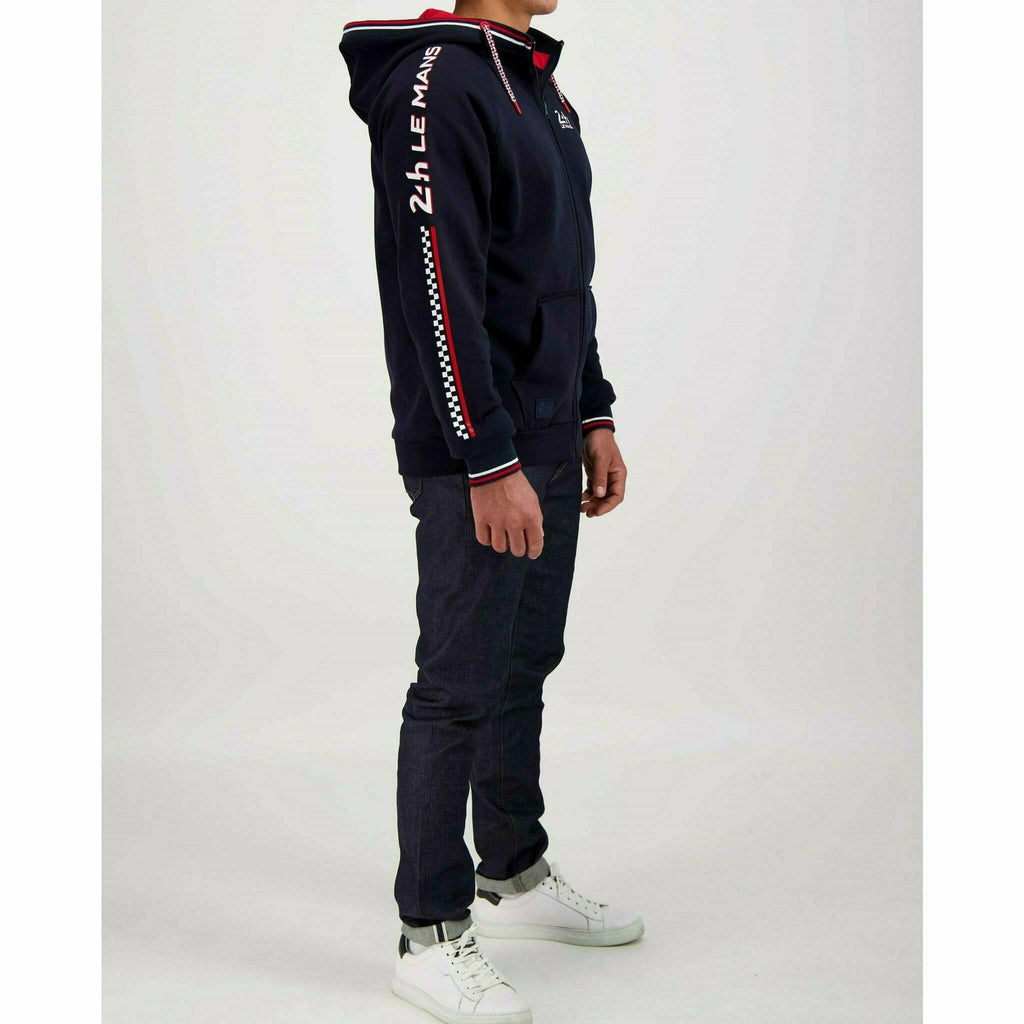 Le Mans 24 Hours Men's Classic 66 Hooded Sweatshirt - Navy Hoodies Light Gray