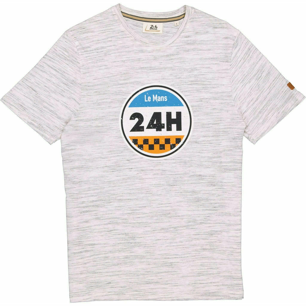 Le Mans 24 Hours Men's Legende T-Shirt - Cream/Blue T-shirts Light Gray