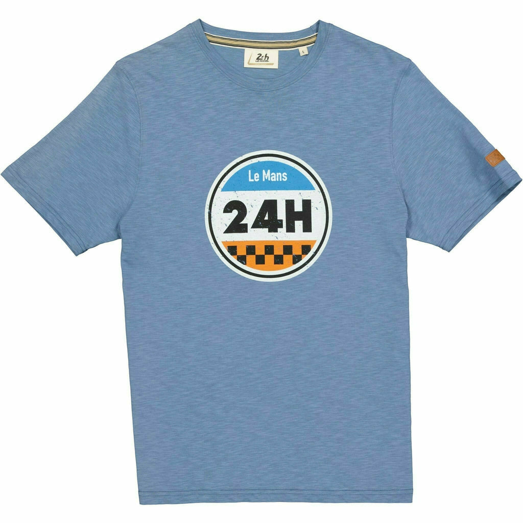 Le Mans 24 Hours Men's Legende T-Shirt - Cream/Blue T-shirts Light Slate Gray