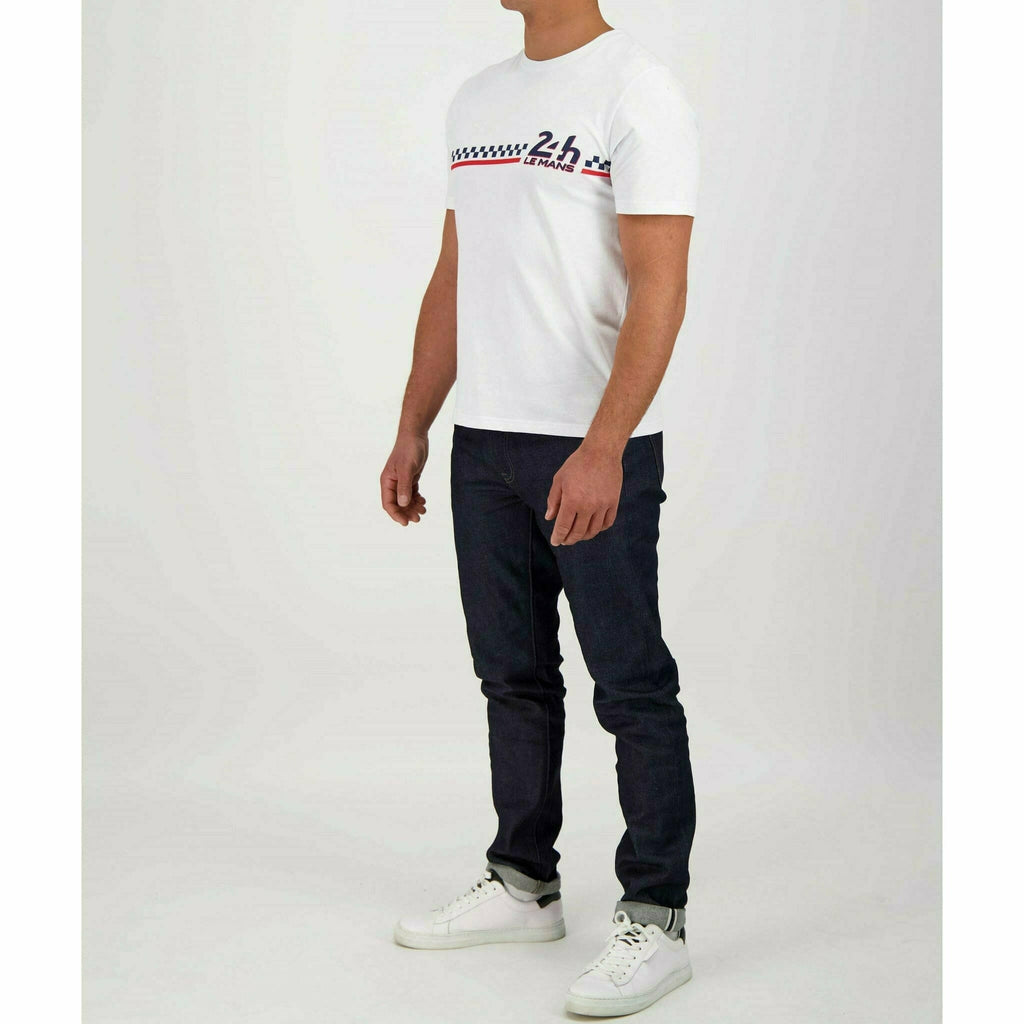 Le Mans 24 Hours Men's Classic T-Shirt - Navy/Red/White T-shirts Light Gray