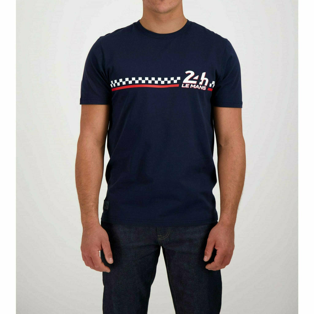 Le Mans 24 Hours Men's Classic T-Shirt - Navy/Red/White T-shirts Light Gray